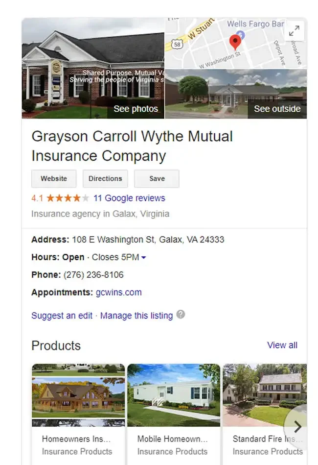 An Example of Good Local SEO
